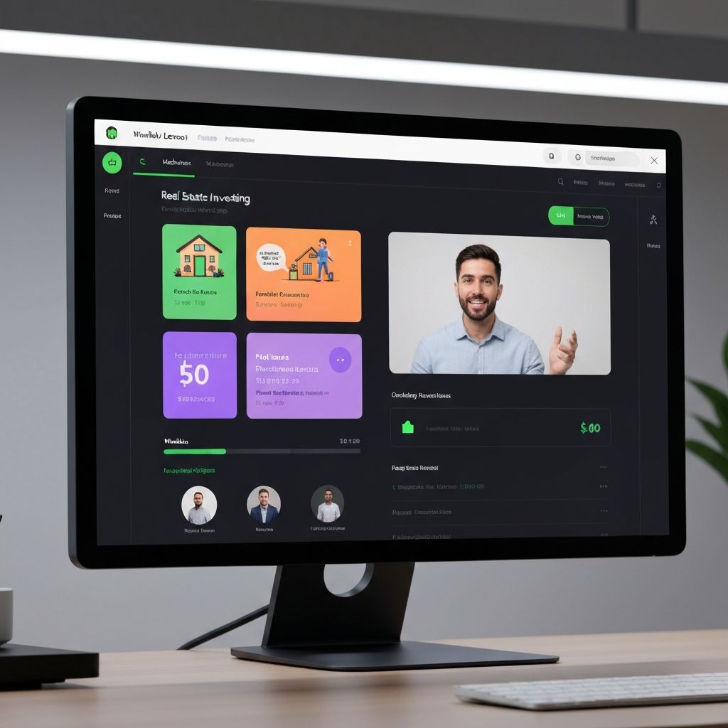 Education platform with courses and training modules